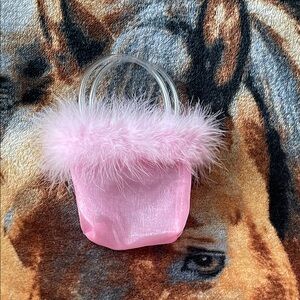 Pink Fluffy Kids Handbag